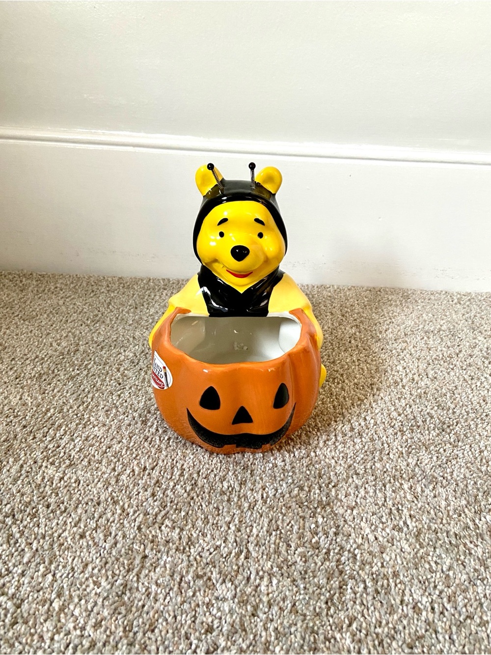 Disney Winnie the Pooh Bumble Bee Halloween Candy Dish